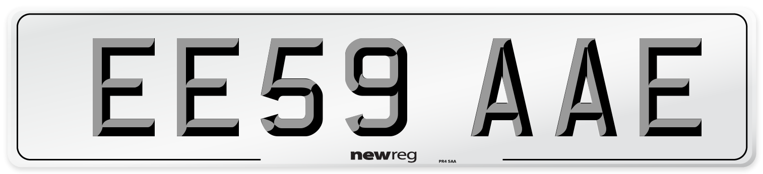 EE59 AAE Number Plate from New Reg